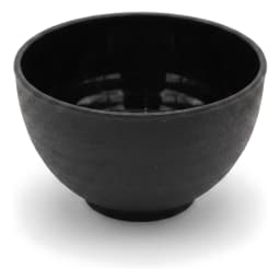 Set of 4 Black Plastic Plates - view 2