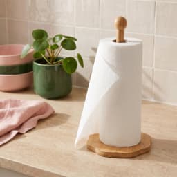 Natural Wood Paper Towel Holder - view 1