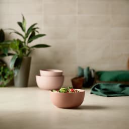 24-Piece Porcelain Dinnerware Set - Dusty Rose Matte Finish - view 8