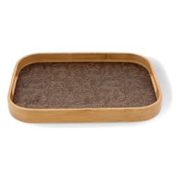 Bamboo Serving Tray Set - 3 Pieces, Brown Pattern - view 2