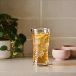 Glass Tumbler Set - Clear Textured Design (6 Pcs) - view 1