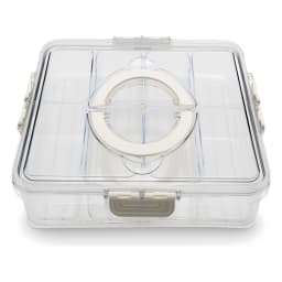 Clear Plastic Food Storage Container with Drainer - view 3