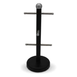 Metal Mug Holder Stand - Black with 6 Hooks - view 2