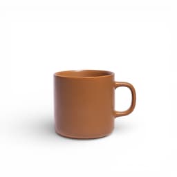 Brown Ceramic Mug - view 1