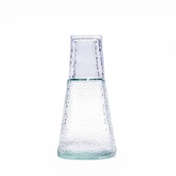 Textured Glass Carafe & Drinking Cup Set - Clear - view 1