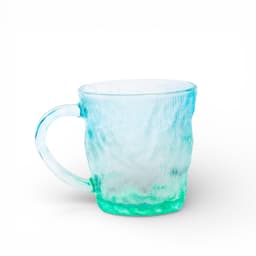 Glass Mug - Textured Blue Green Gradient - view 1