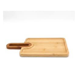 Squared Bamboo Wood Board with Handle - view 3