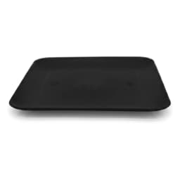 Set of 3 Black Plastic Rectangular Plates - view 3