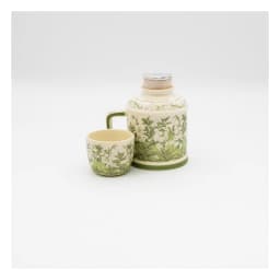 Porcelain Jug & Cup Set - Green Floral - view 3