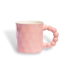 Ceramic Mug with Bubble Handle - Light Blue - view 2