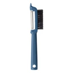 Silicone Vegetable Peeler with Brush - Blue - view 3