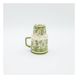 Porcelain Jug & Cup Set - Green Floral - view 2