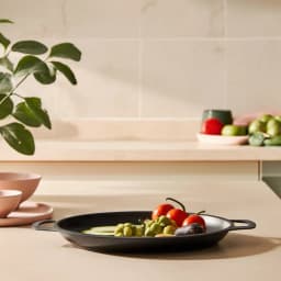 Black Granite Serving Pan with Handles - view 7