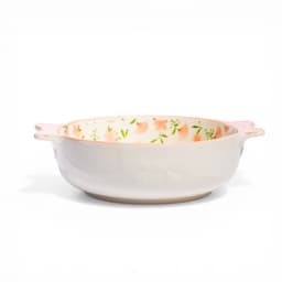 Ceramic Serving Bowl - Floral Design with Handles - view 1