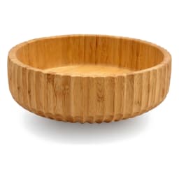 Bamboo Serving Bowl - Fluted Design - view 2