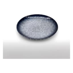 Glass Plate - Dark Blue Speckled Design - view 2