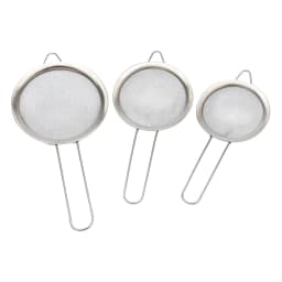 Stainless Steel Fine Mesh Strainer Set - 3 Small Pieces - view 3