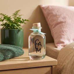 Glass Diffuser Bottle with Cork & Turquoise Ribbon - Calm - view 3