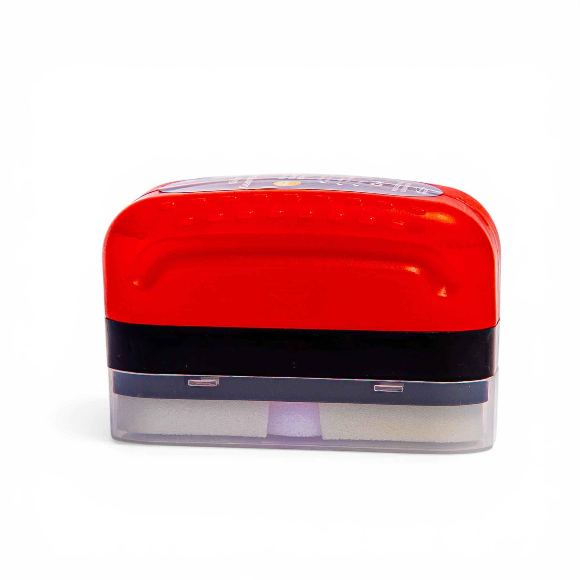 Self-Inking Date Stamp Red Black Plastic