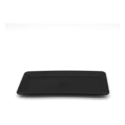 Set of 3 Black Rectangular Plastic Plates - view 2