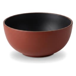Melamine Serving Bowl - Rust & Black - view 2