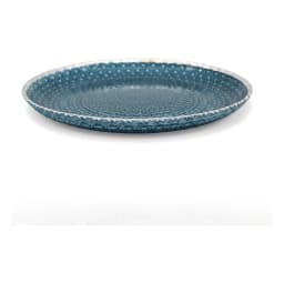 Glass Plate - Teal Textured Design - view 3