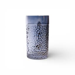 Blue Textured Glass Mug with Handle - view 2