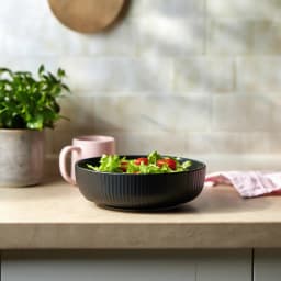 Black porcelain Dinnerware Set - 18  Pieces - view 7