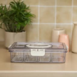 Clear Plastic Food Storage Container with Drainer - view 4