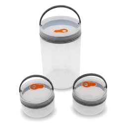 Plastic Food Storage Containers Set - 3 Pcs, Clear - view 5