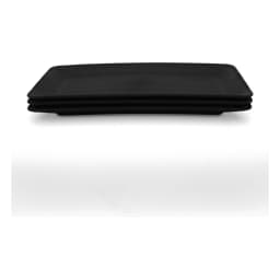 Set of 3 Black Rectangular Plastic Plates - view 3