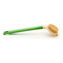 Silicone Bath & Back Scrubber with Long Handle - Green - view 3