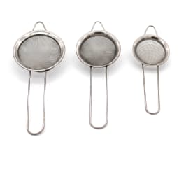 Stainless Steel Strainer Set - 3 Pieces Silver - view 3