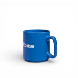 Blue Ceramic Mug - "Home" Design - view 2