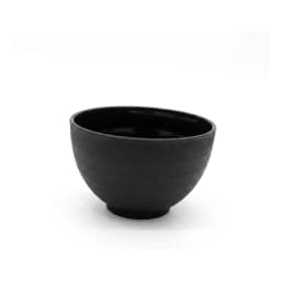 Set of 4 Black Plastic Plates - view 3