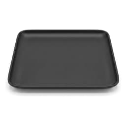 Set of 3 Black Plastic Rectangular Plates - view 2