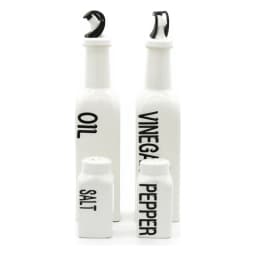Oil & Vinegar Bottles & Salt & Pepper Shakers Set 4 - view 4