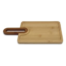 Bamboo Wood Board with Handle - Natural - view 2