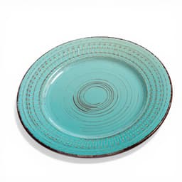 Turquoise Ceramic Mug - Distressed Finish - view 4
