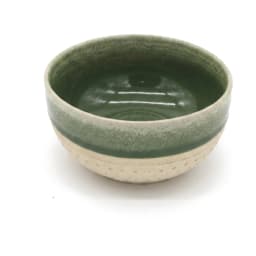 Porcelain Bowl - Navy & Green - view 4