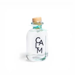 Glass Diffuser Bottle with Cork & Turquoise Ribbon - Calm - view 2