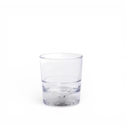 Clear Glass Drinking Cup - Thick Base Design - view 1