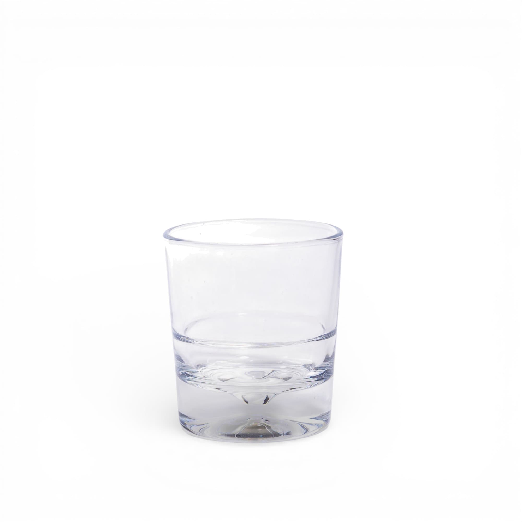 Clear Glass Drinking Cup - Thick Base Design