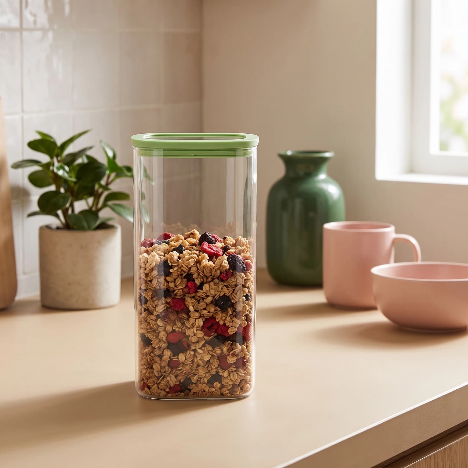 Clear Glass Storage Jar