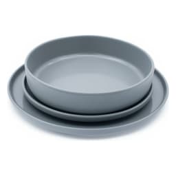 Grey porcelain Dinnerware Set 18Pcs - view 4