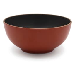 Melamine Serving Bowl - Rust & Black - view 3