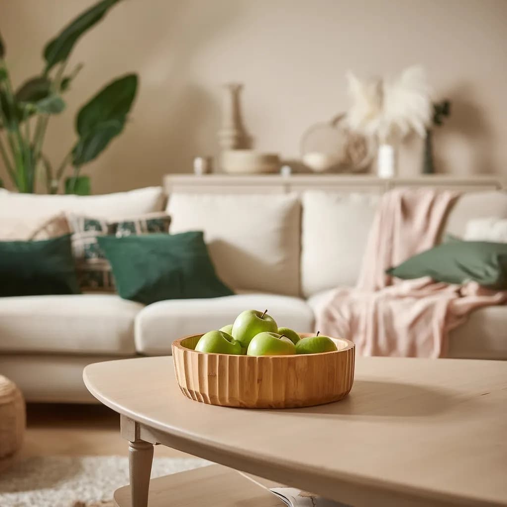 Bamboo Serving Bowl - Fluted Design