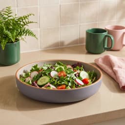 Melamine Oval Serving Bowl - Lavender - view 1