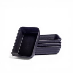 Rectangular Ceramic Baking Dishes - Dark Blue Set of 4 - view 1