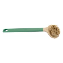 Silicone Bath & Back Scrubber with Long Handle - Green - view 2
